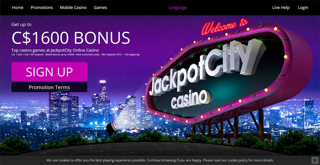 jackpotCity casino canada